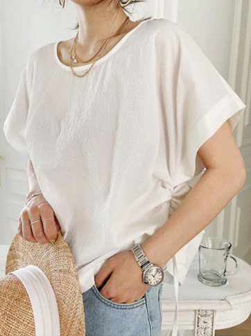 4757 Ruched Side Blouse