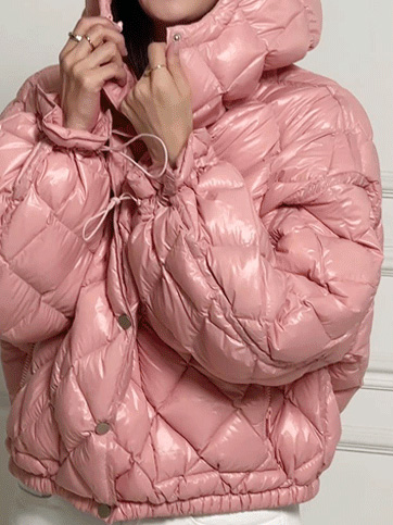 리노츠 오리털후드숏패딩