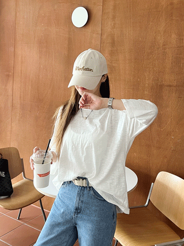6189 3/4 Sleeve Loose Fit T-Shirt