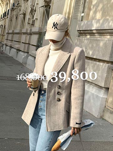 차텐프 울핸드메이드더블자켓