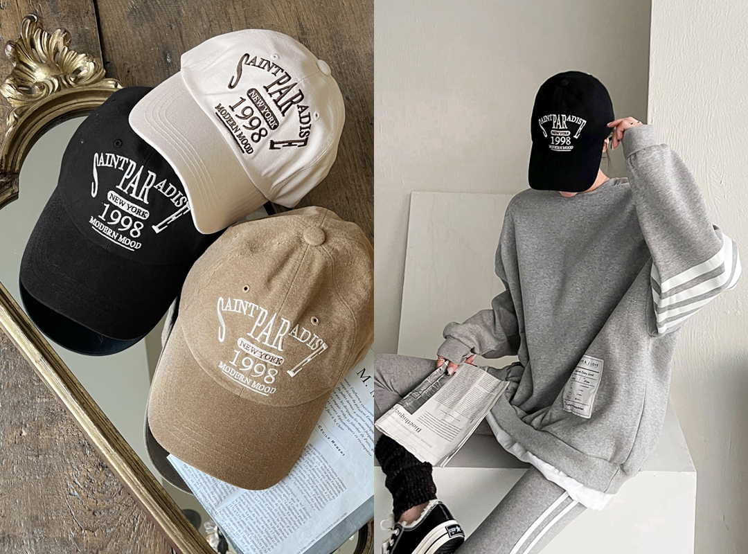 8213 Lettering Cotton Baseball Cap