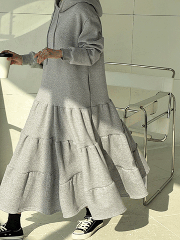 8236 Hooded Fleece-Lined Dress