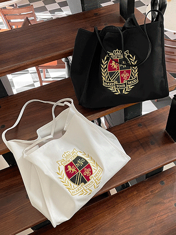 8306 Embroidered Cotton Fabric Tote Bag