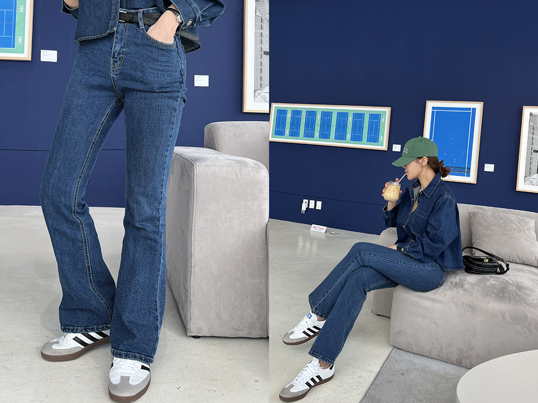 차클토 데님부츠컷팬츠
