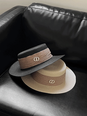 9876 Color Contrast Boater Hat