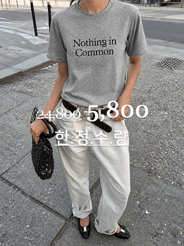나엔플 나염반팔티
