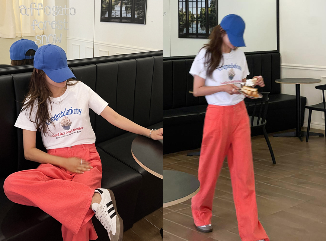 가우트 나염반팔티