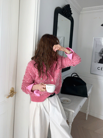 이델토 트위드가디건