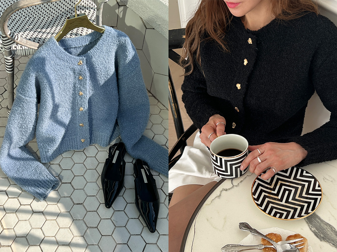 주클토 니트가디건