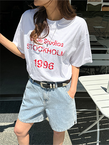 스힌드 나염반팔티