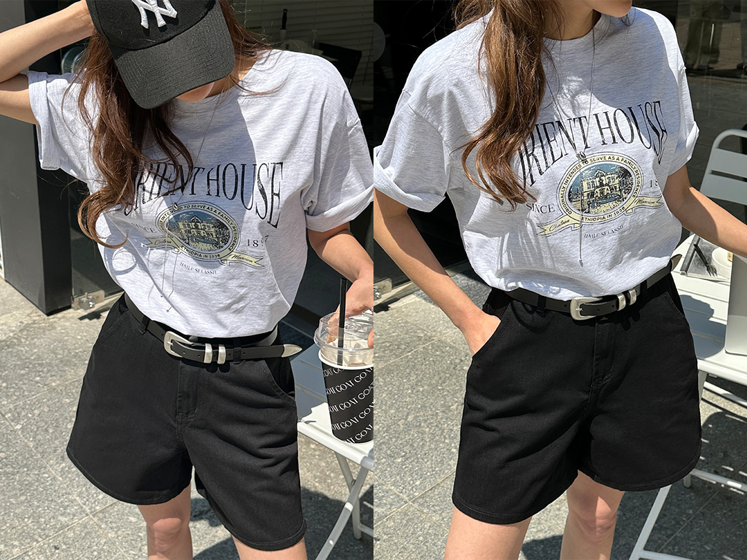 츠빌스 나염반팔티