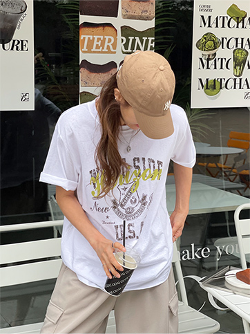 도부오 나염반팔티