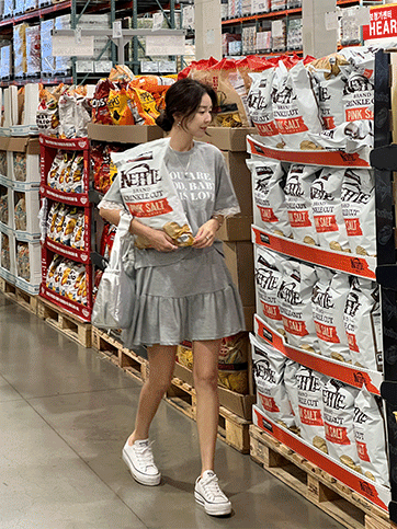 아핀보 레이스티치마바지세트