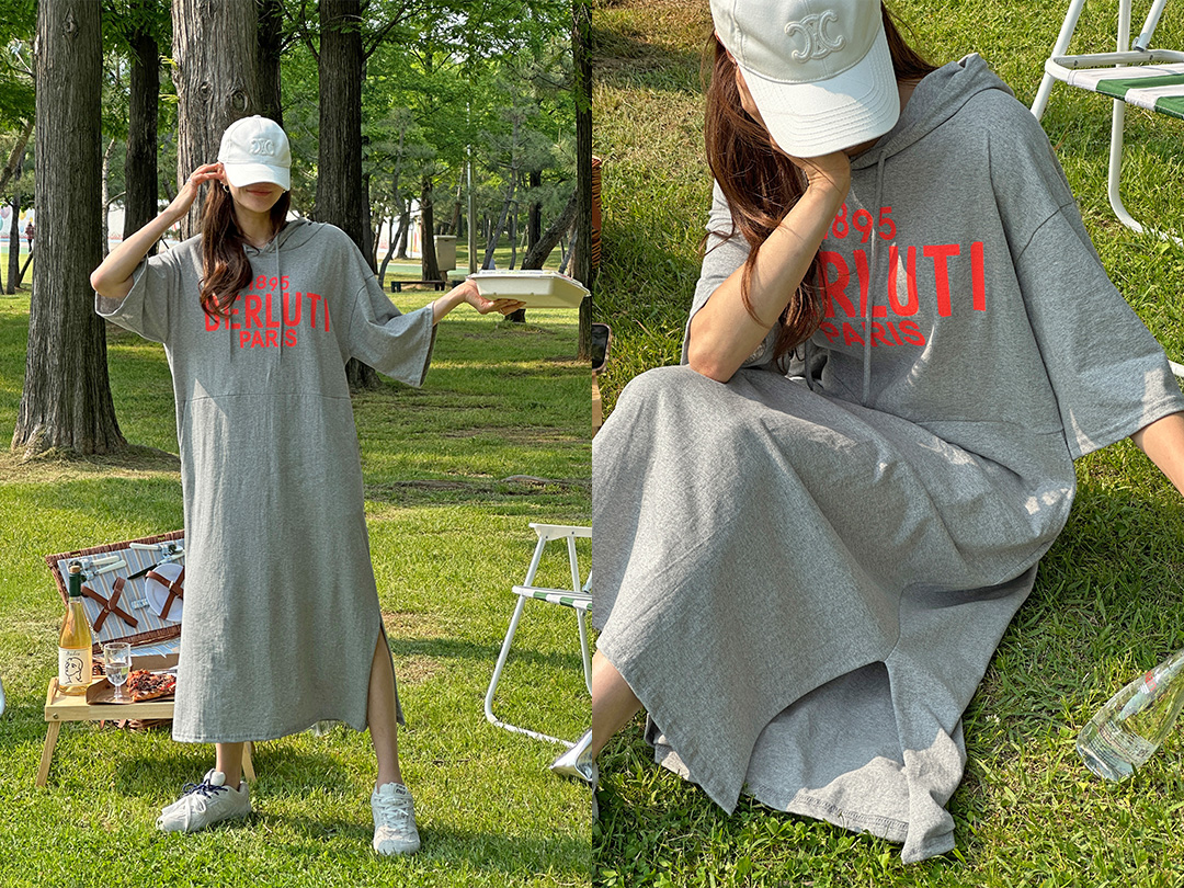 코해오 나염롱원피스