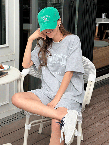 데노브 스판반팔티팬츠세트