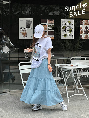 구베코 벨트밴딩캉캉스커트