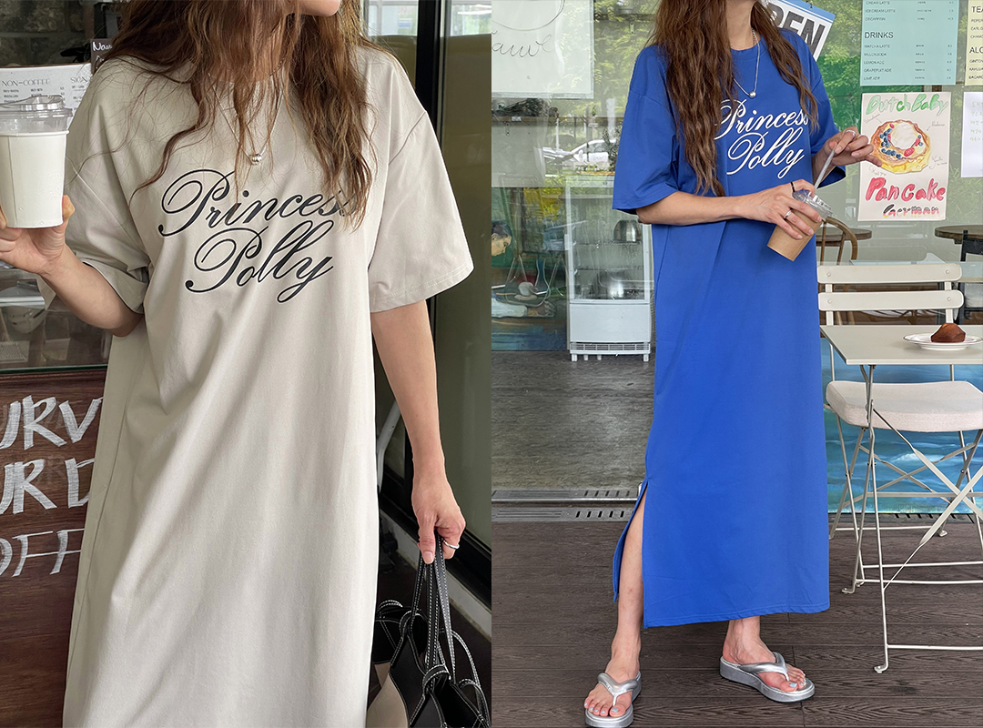 도벤소 나염반팔롱원피스