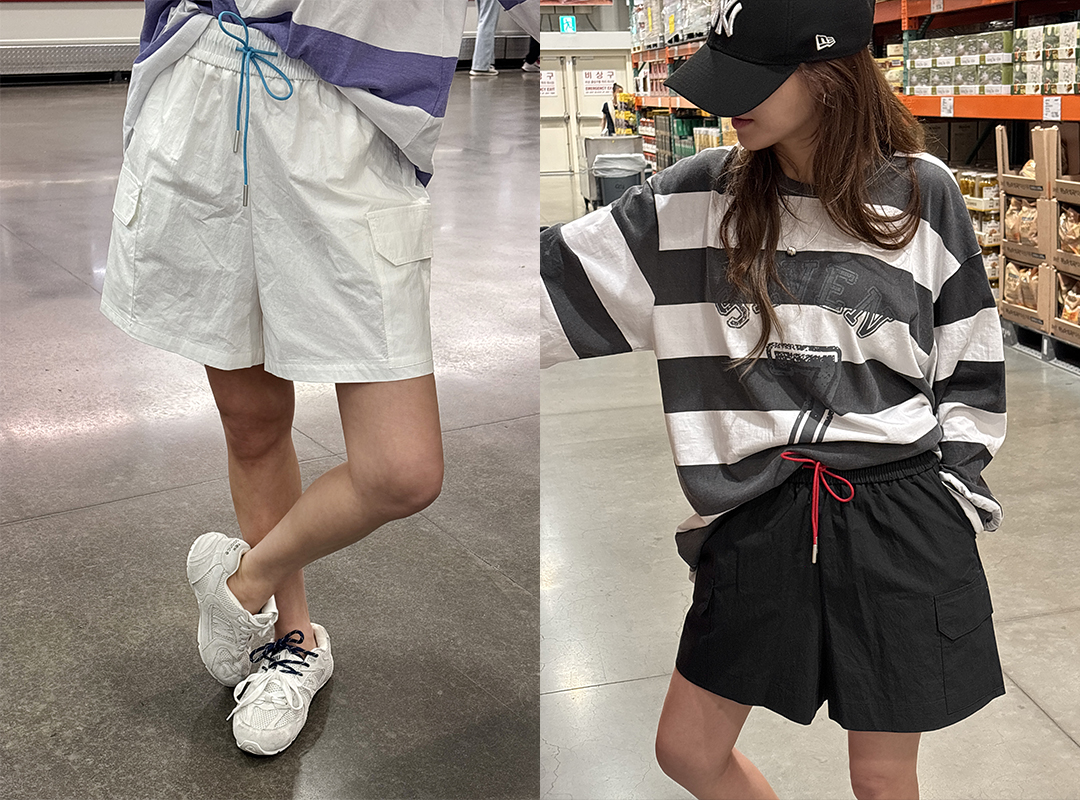 더넬드 카고밴딩숏팬츠