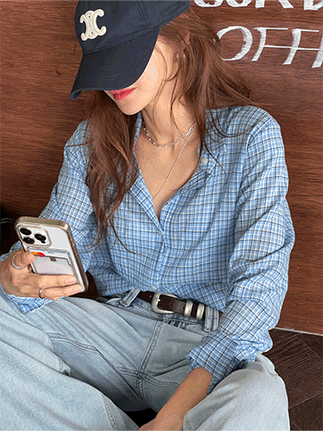 호닐드 체크셔츠