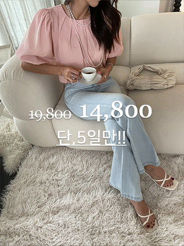 바엔보 퍼프블라우스