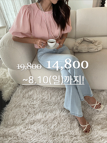바엔보 퍼프블라우스