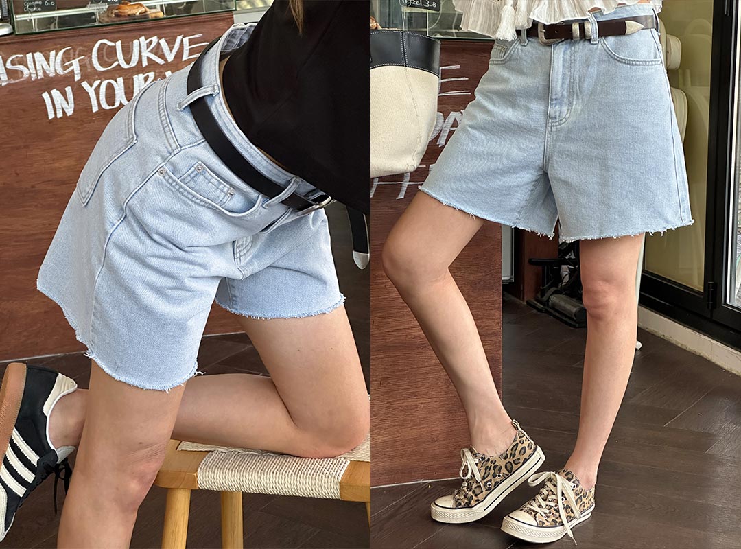 빌티쿠 데님숏팬츠