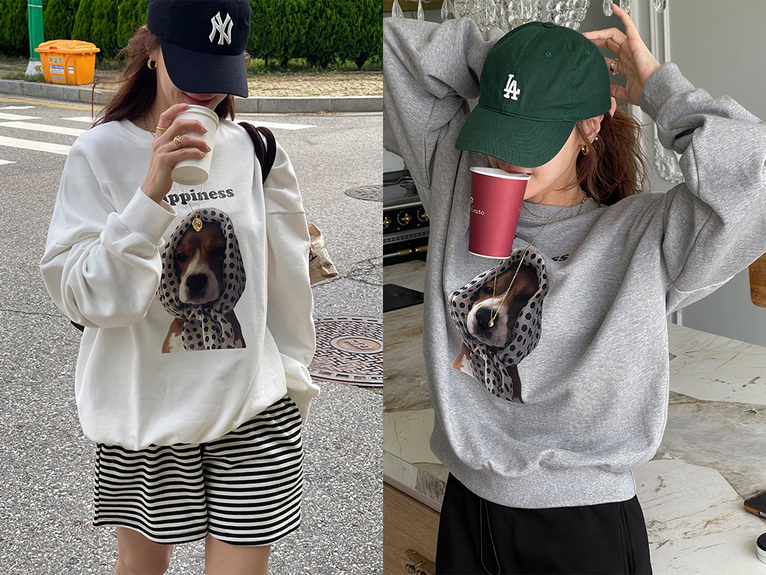 도젤무 강아지나염맨투맨