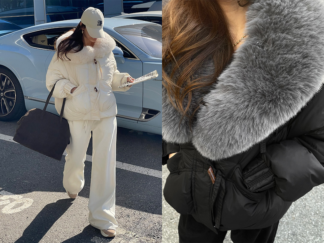 호베도 퍼카라패딩점퍼