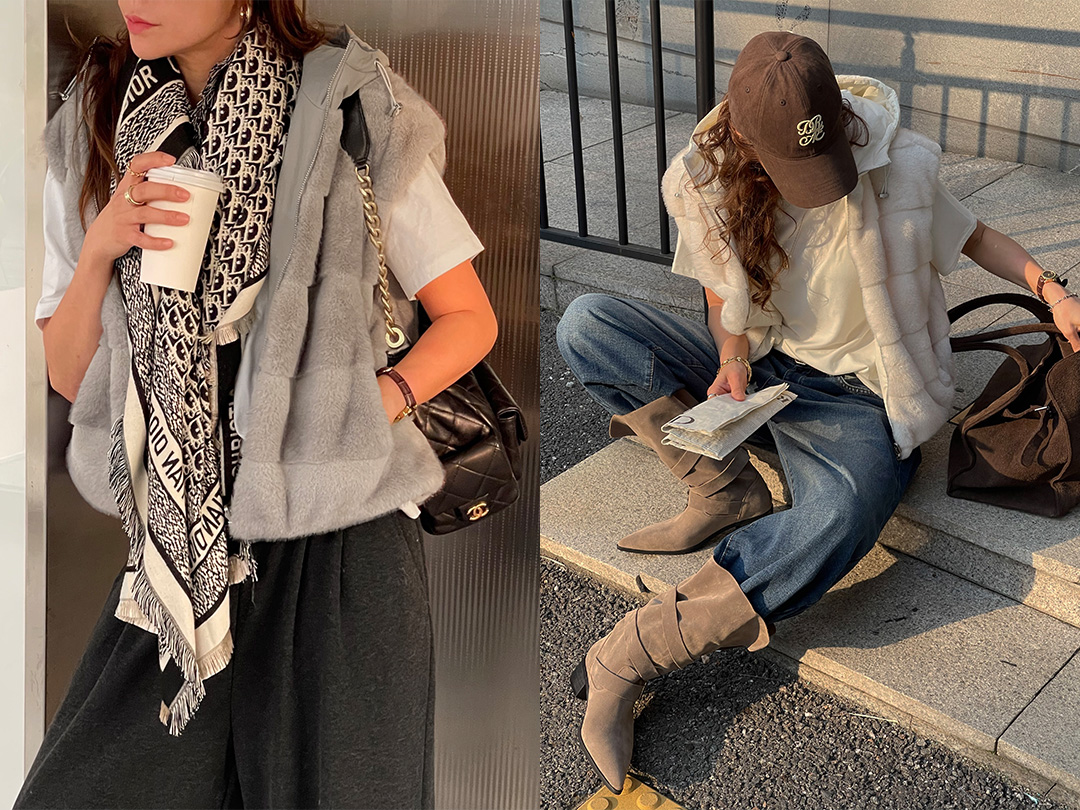 폴네브 리버시블후드베스트