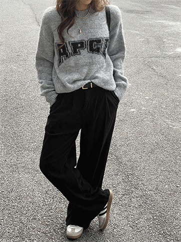 파부스 레터링니트