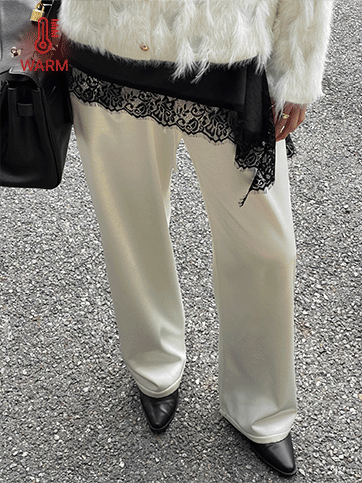 타메보 기모새틴밴딩팬츠