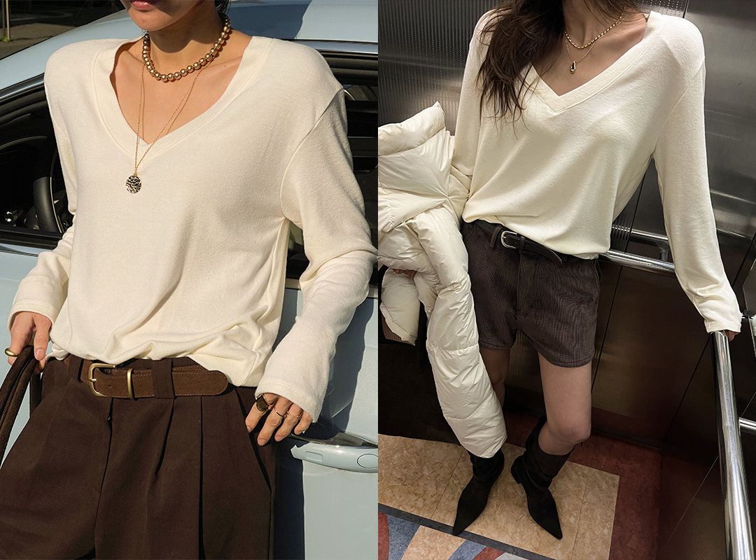 누멘토 브이넥긴팔티