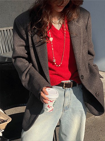 투코브 울버튼자켓