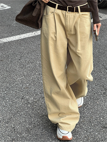 유온브 피치기모와이드팬츠