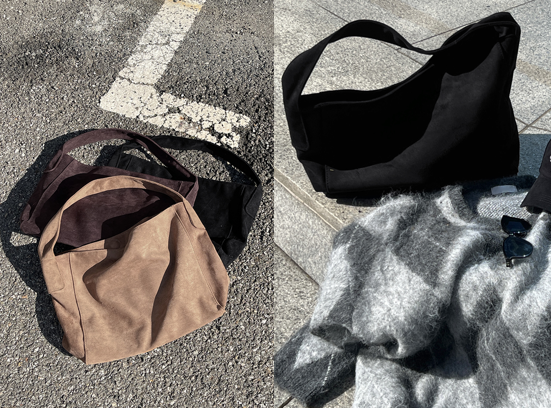 뉴바호 스웨이드숄더백