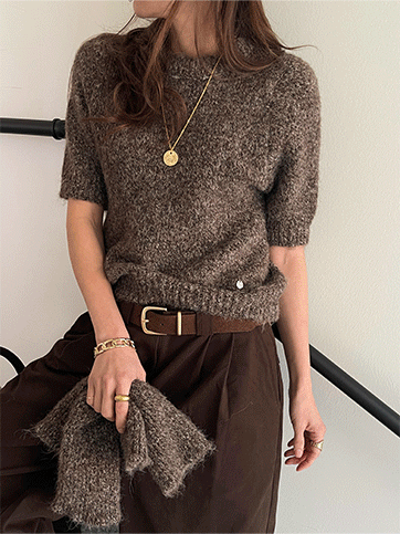 슈던드 핸드워머반팔니트세트