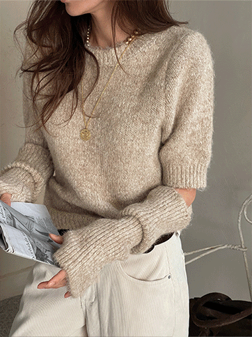 슈던드 핸드워머반팔니트세트