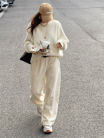 바키노 기모밴딩끈팬츠