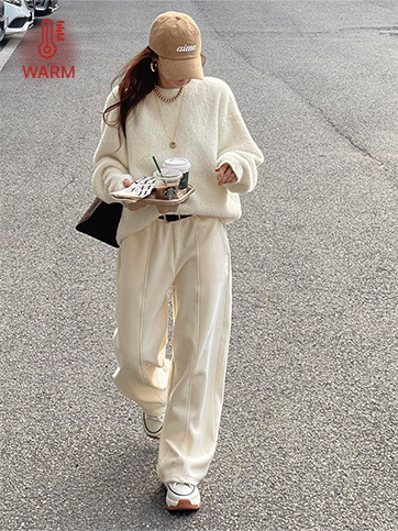 바키노 기모밴딩끈팬츠