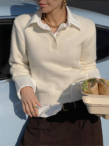 텔아온 레이어드니트