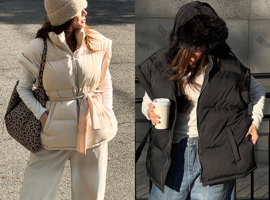 너바크 끈패딩베스트