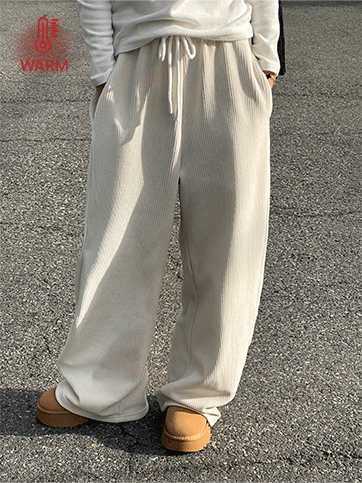 루호버 기모골덴밴딩팬츠