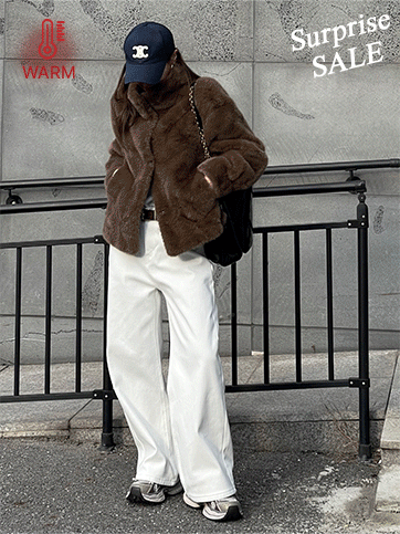 에오브 기모히든밴딩팬츠