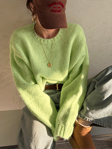 보판브 루즈핏니트