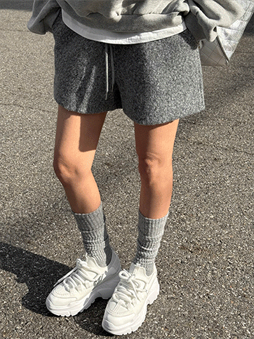 하올드 밴딩숏팬츠