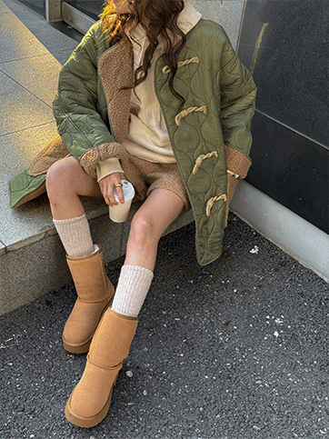 오안벨 안감양털떡볶이점퍼