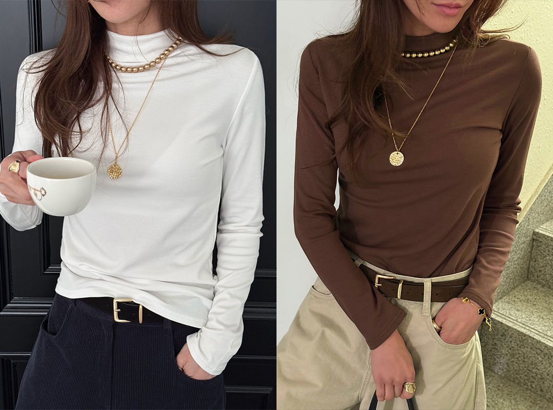 무엔버 기모반목긴팔티