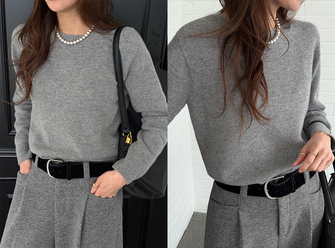 엔슈드 홀가먼트니트