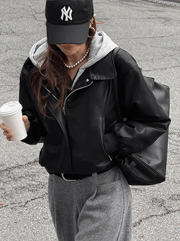 멘버드 안감퍼레더후드점퍼