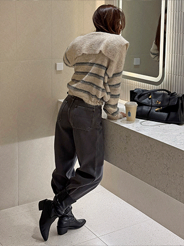 파둔브 세일러카라반집업니트